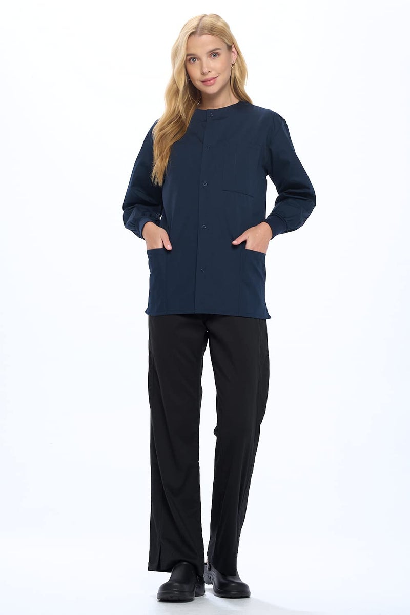 Natural Uniforms سترة فرك دافئة من يونيفورمات طبيعية - أزرق داكن - 4X - كبير جداً - Image 3